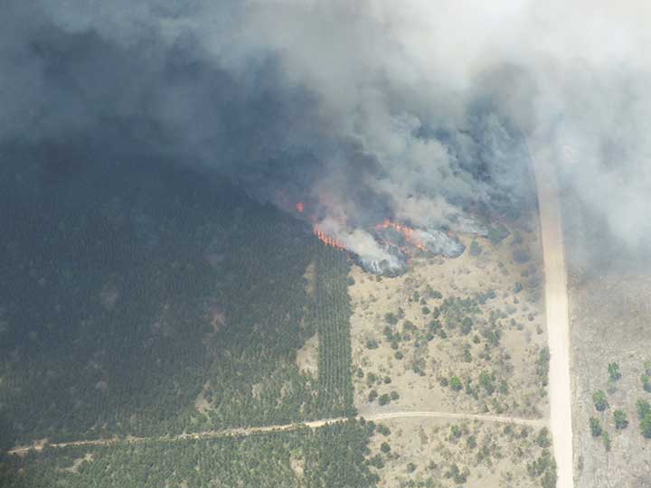 Grayling area wildfire spread from campfire on private land News